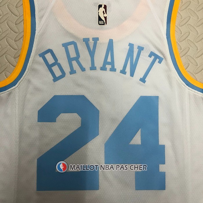 Maillot Los Angeles Lakers Kobe Bryant NO 24 Classic 2022-23 Blanc